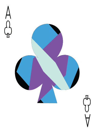 Illustration of Ace of Spades playing card.